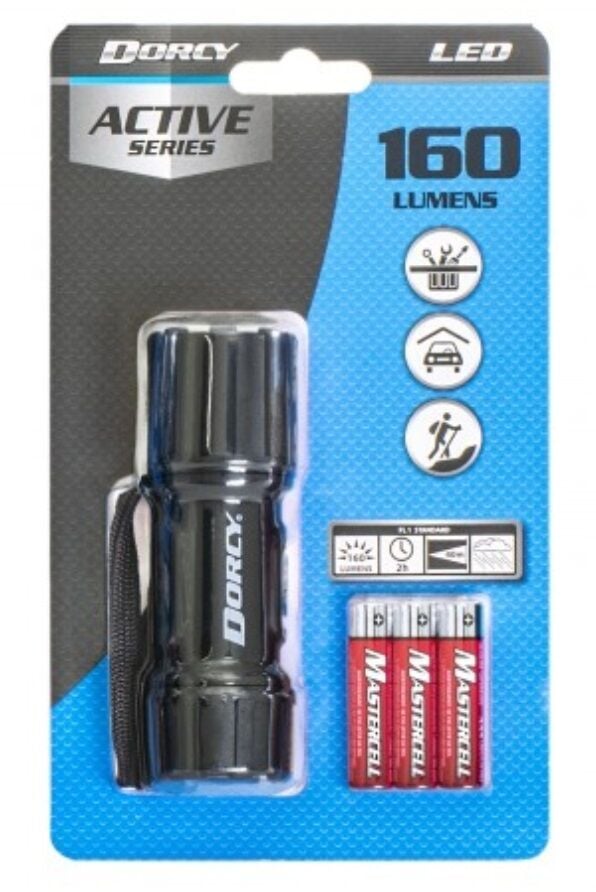 dorcy rechargeable flashlight 10-in. 2,000-Lumen USB with Powerbank, Black (41-4328) | camping-lights-and-lanterns compatible devices while youre on LED Flashlight - 160 Lumen