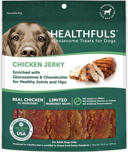 Chicken Jerky Dog Treats with Glucosamine & Chondroitin - 16 oz