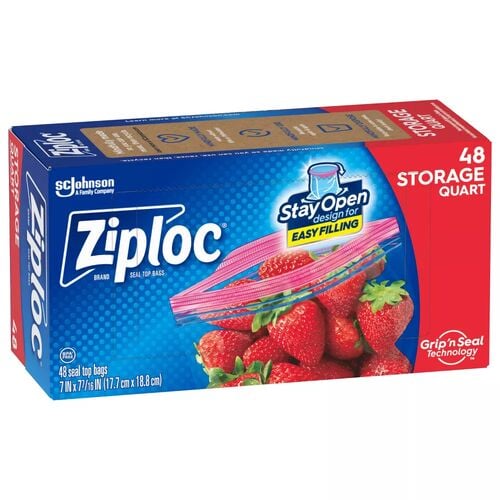 Quart Size Storage Bags - 48 Count
