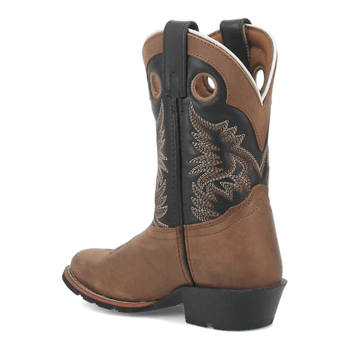 Kids' Rascal Square Toe Leather Western Boots