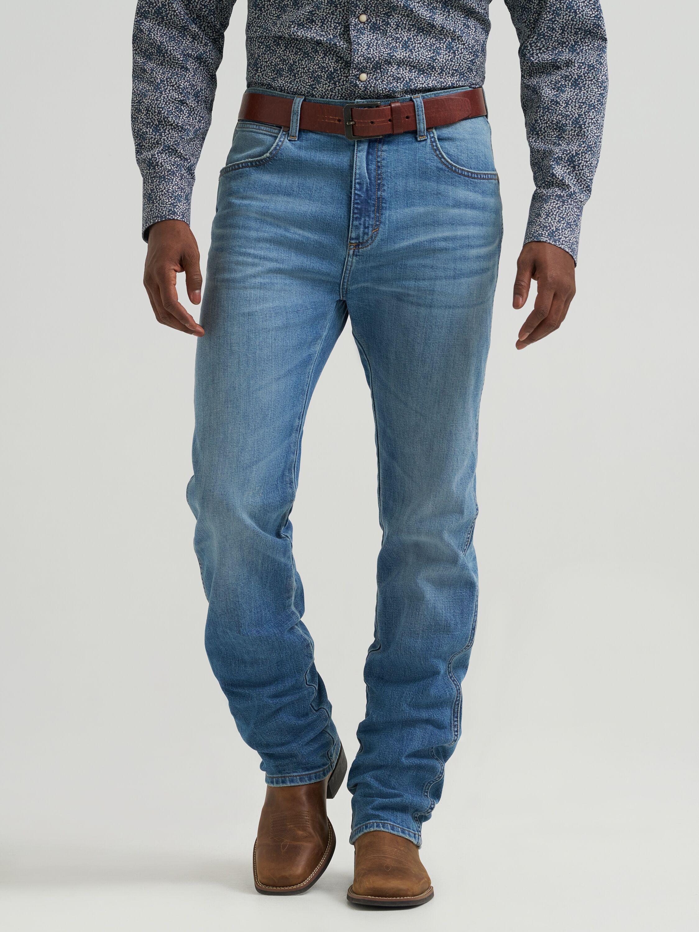 Men's Retro Slim Fit Straight Leg Jean