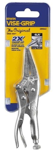 Vise Grip Long Nose Locking Pliers With Wire Cutter