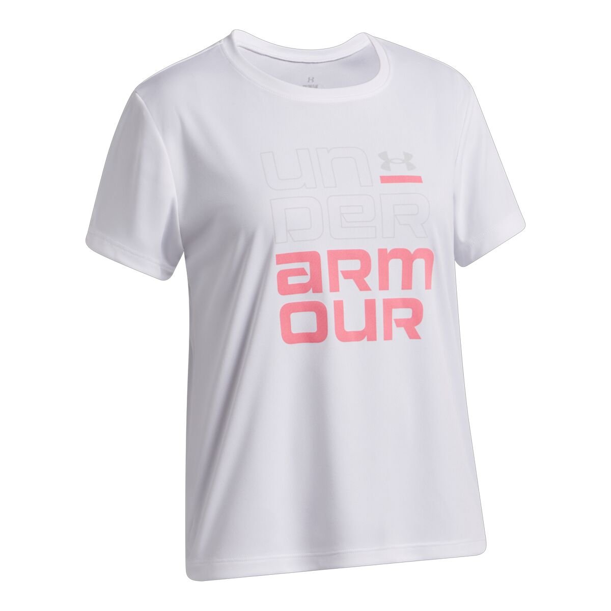 Girls' UA Tech Split Wordmark Short Sleeve Shirt