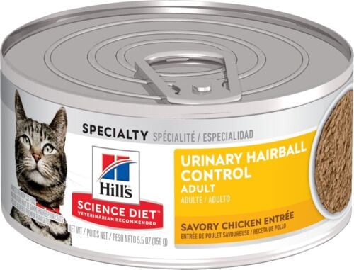 Adult Urinary Hairball Control Savory Chicken Entree Cat Food - 5.5 oz