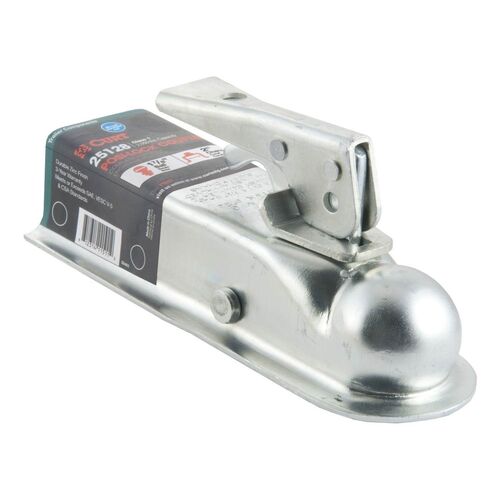1-7/8" Straight-Tongue Coupler With Posi-Lock (2" Channel, 2,000 Lb, Zinc)