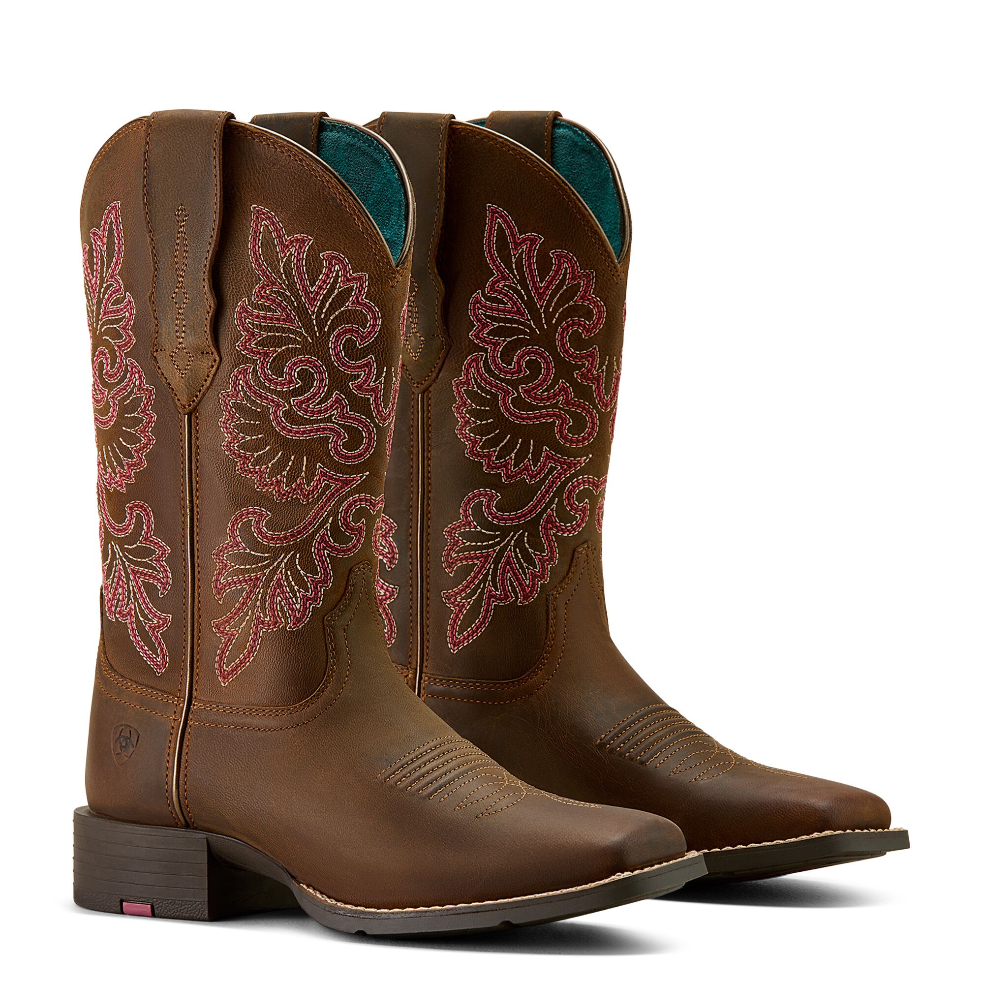 Women's Round Up StretchFit Wide Square Toe Western Boots