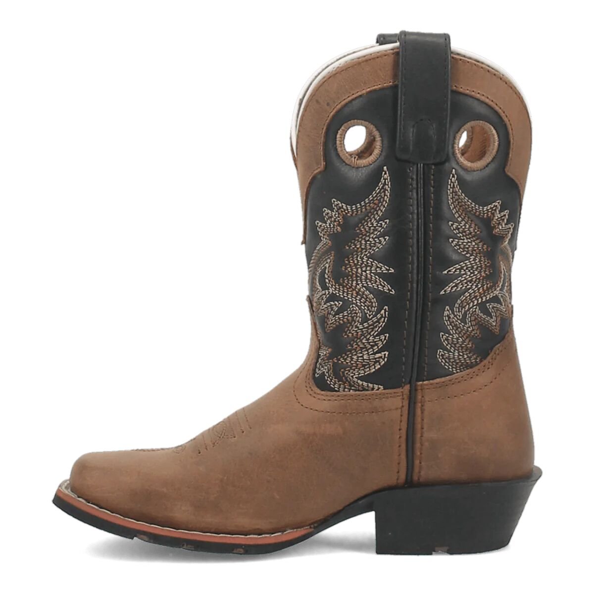 Kids' Rascal Square Toe Leather Western Boots