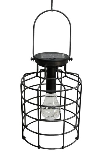 6" Cylinder Cage Solar Lantern
