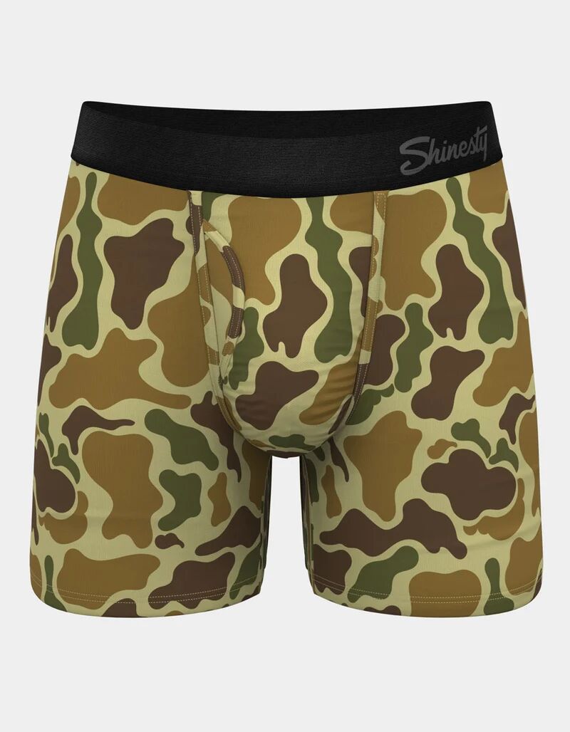 Men's The Chameleon Duck Camouflage Ball Hammock Pouch Underwear with Fly