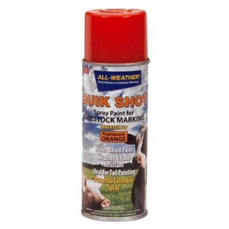 Quik Shot Livestock Marking in Fluorescent Orange - 16 oz Spray