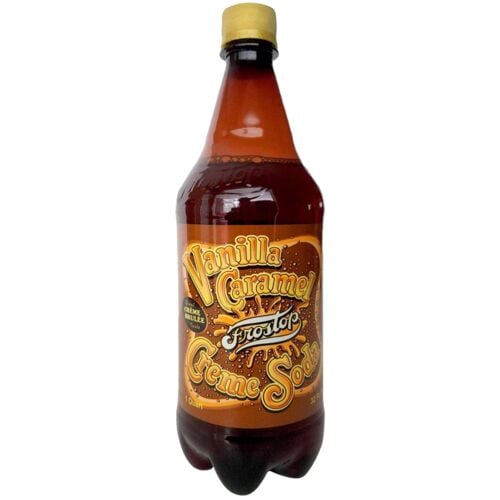 Vanilla Caramel Creme Soda Pop 32 Oz Single Bottle