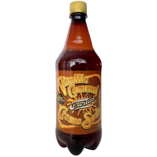 Vanilla Caramel Creme Soda Pop 32 Oz Single Bottle