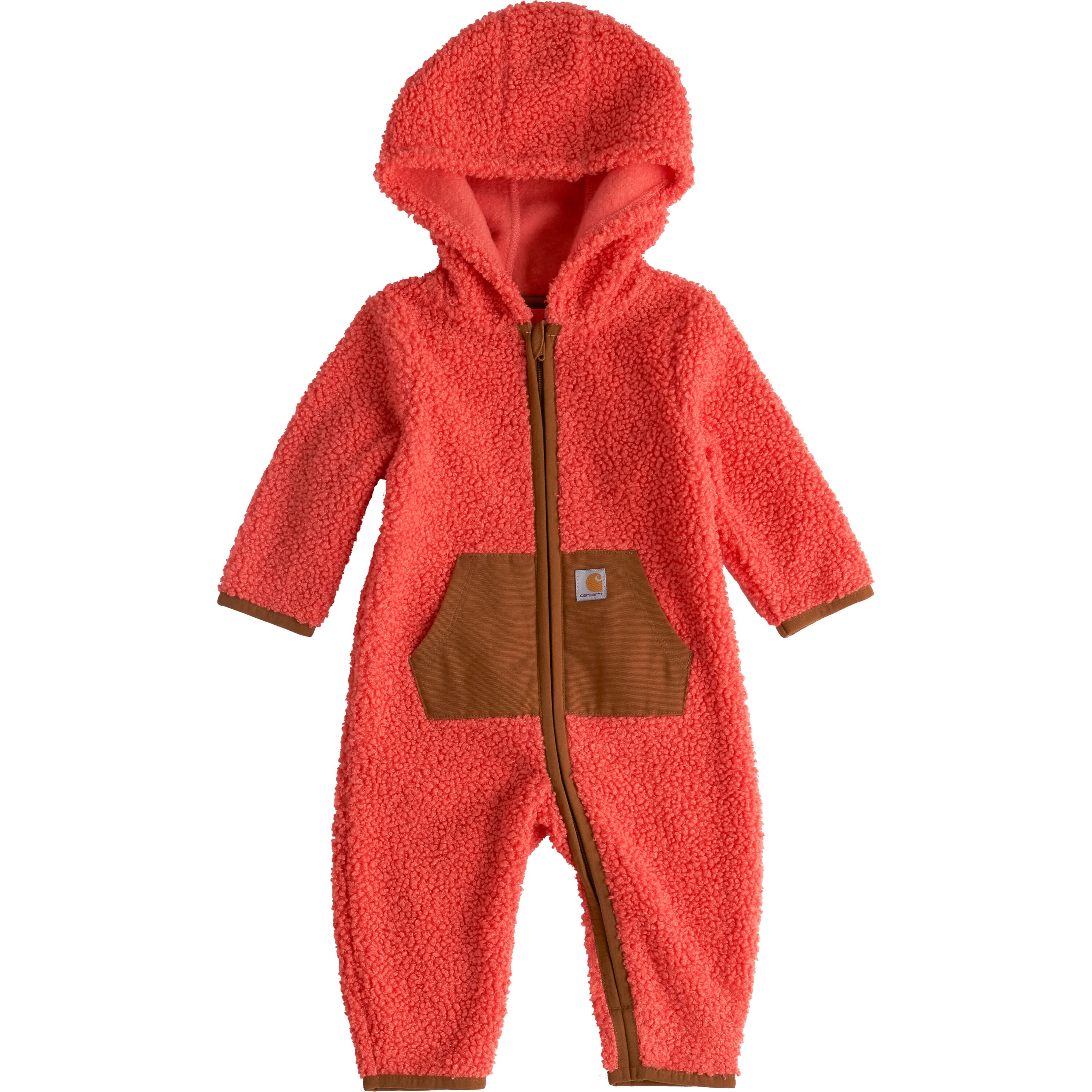 Infant Long Sleeve Zip-Front Sherpa Coverall