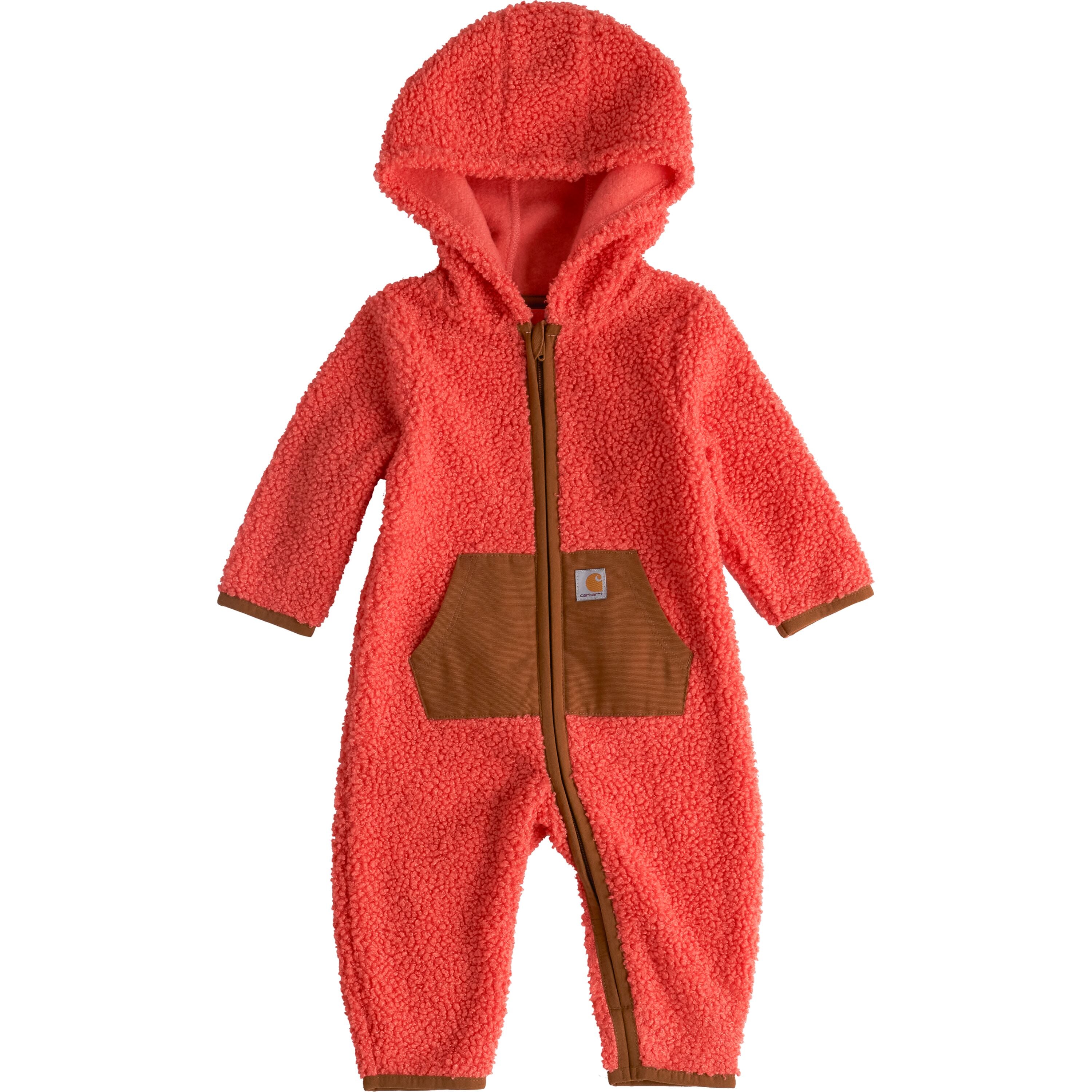 Infant Long Sleeve Zip-Front Sherpa Coverall