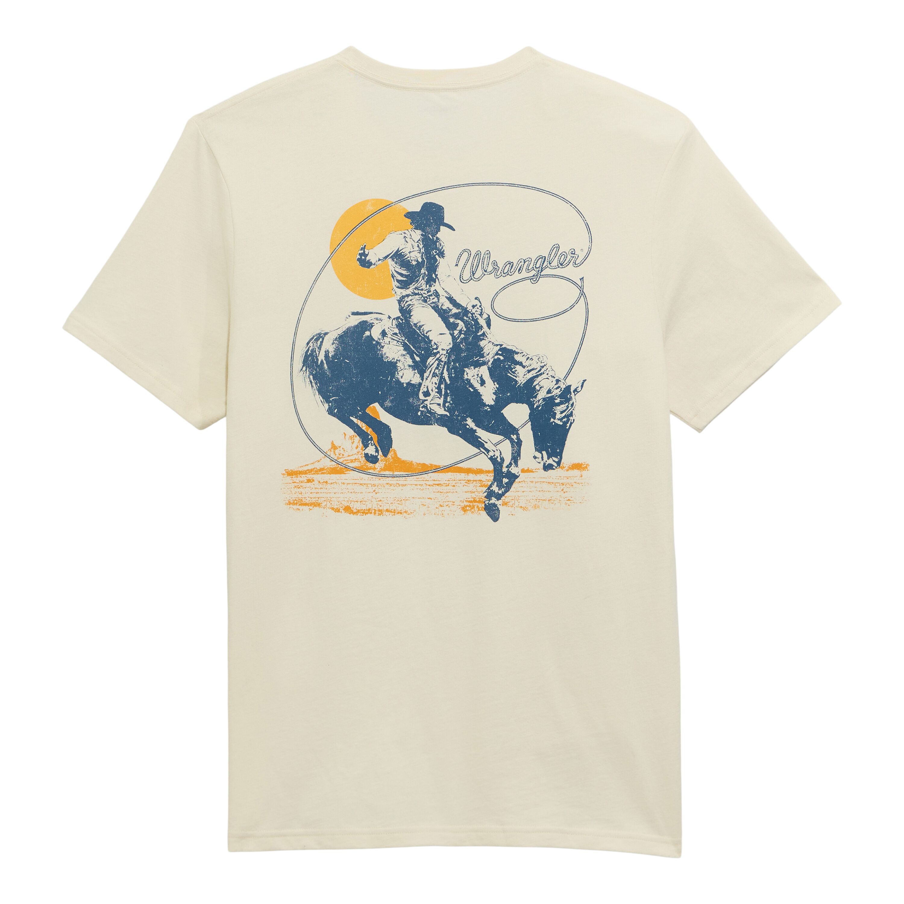 Men's Lassoing Cowboy Back Graphic T-Shirt