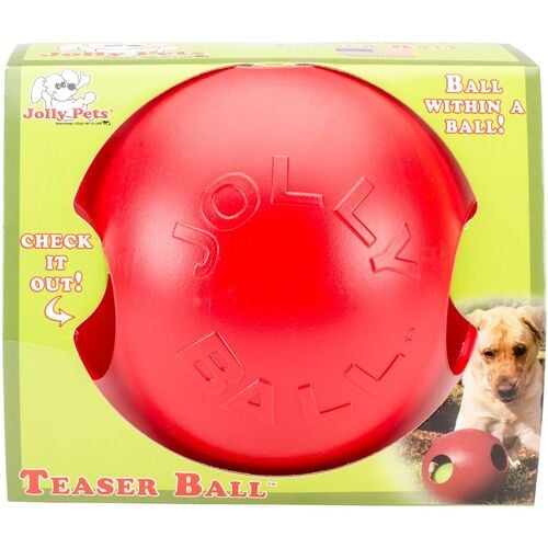 8 Red Teaser Ball Dog Toy