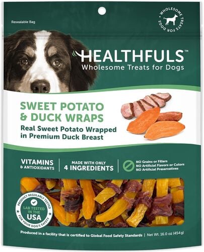 Duck Wrapped Sweet Potato Dog Treats - 16 oz