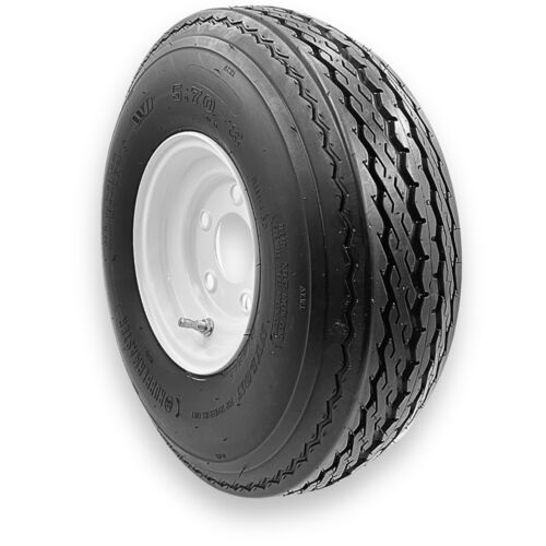 High Speed Trailer Tire Assembly 6-Ply 5.7-8 TL (5 on 4.5 Bolt Pattern)