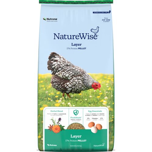 NatureWise 17% Protein Layer Pellet Poultry Feed - 40 Lb