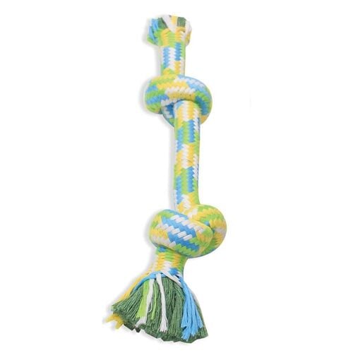 14" Flossy Chews Braidys 2 Knot Rope Bone