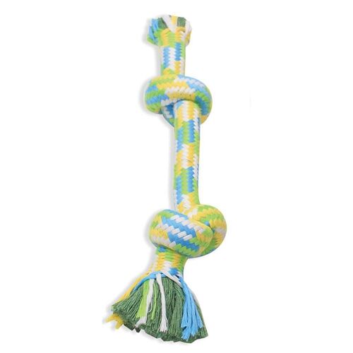 14" Flossy Chews Braidys 2 Knot Rope Bone