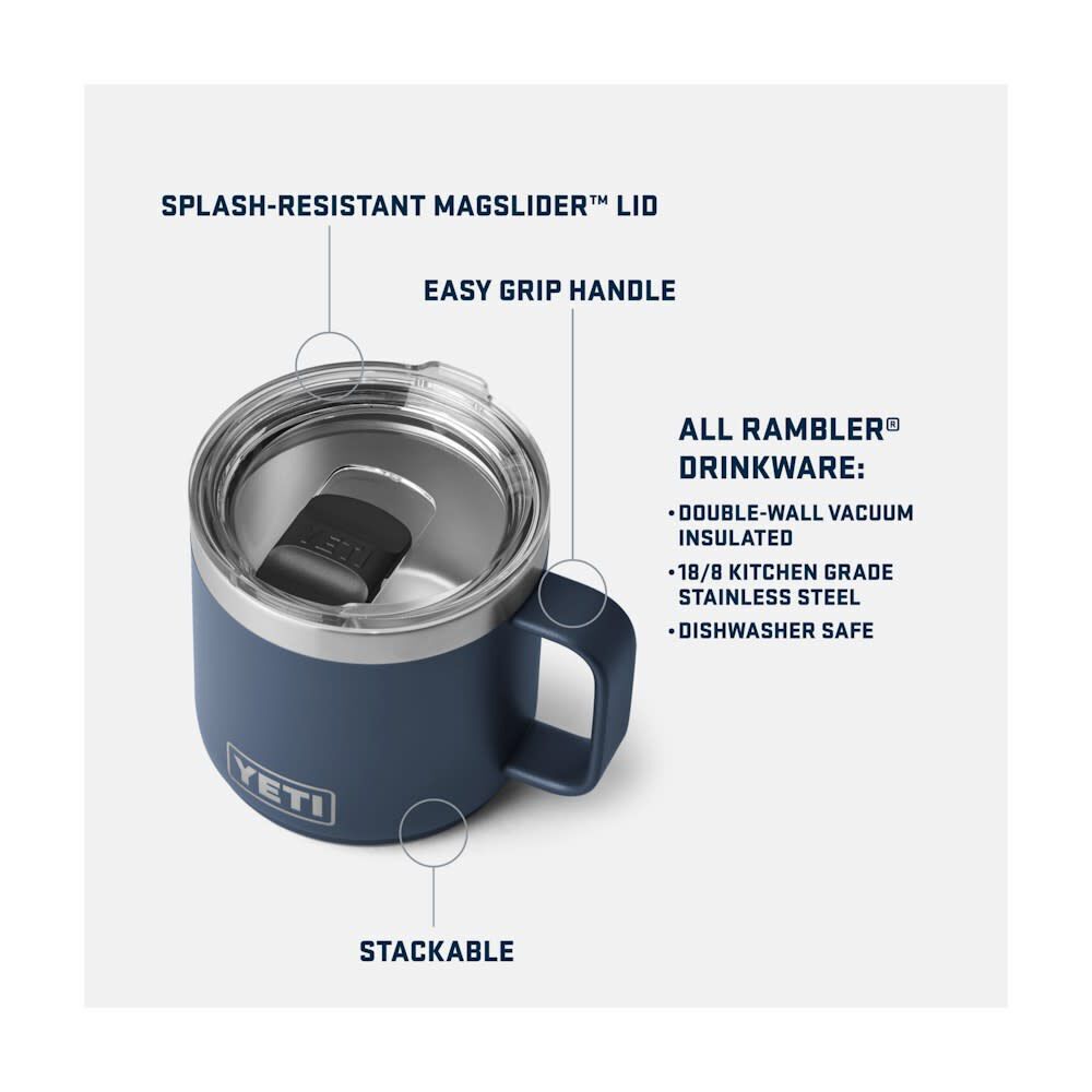 14 oz Rambler Stackable Mug with MagSlider Lid