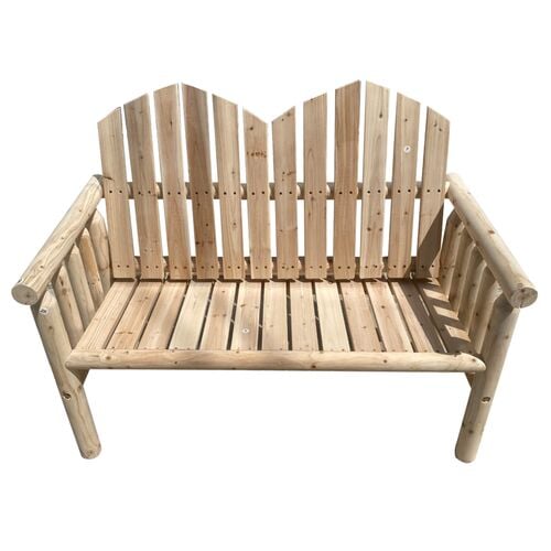 Double Garden Log Chair