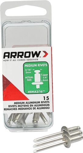 3/16 x 1/4" Medium Aluminum Blind Rivet