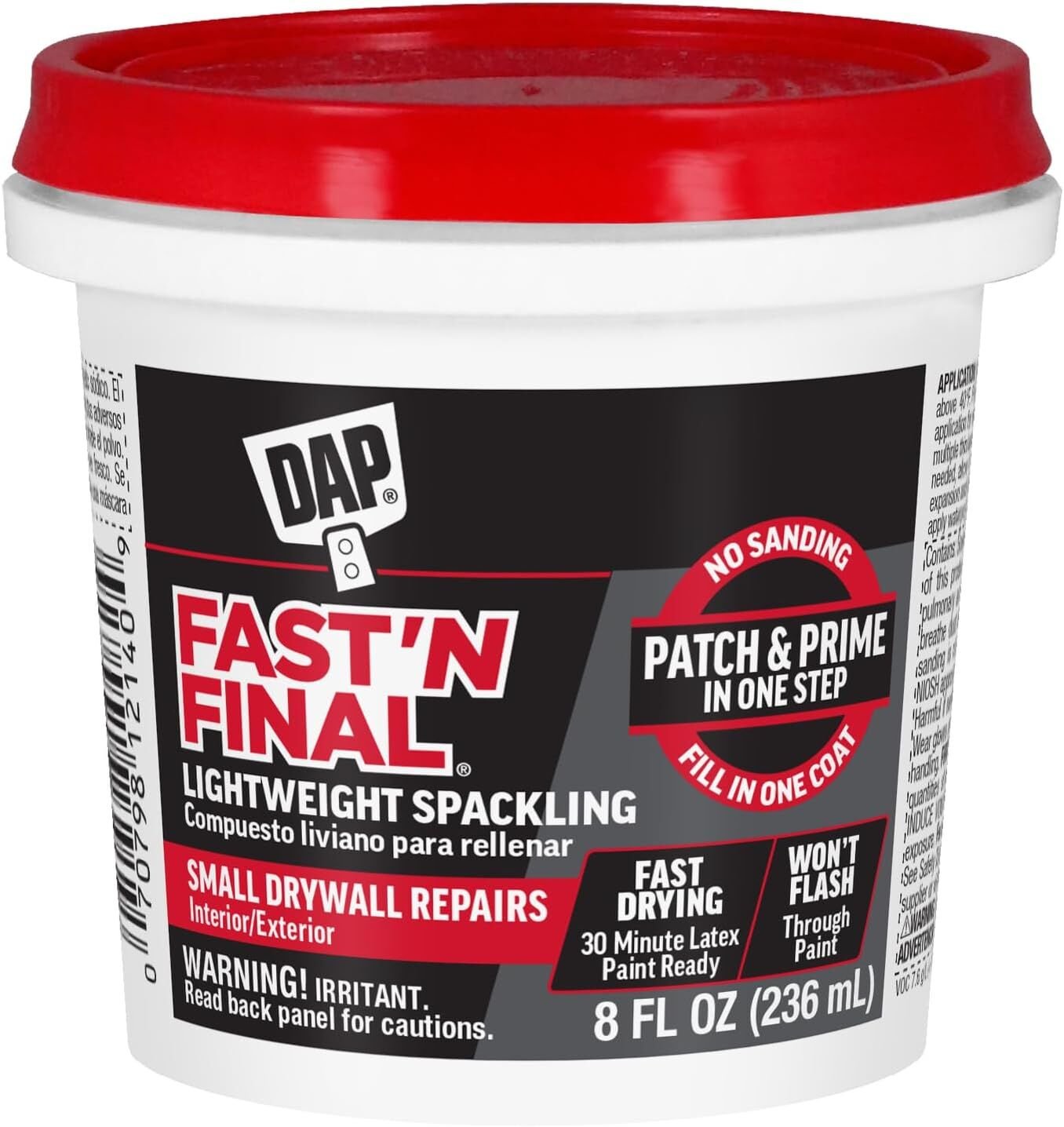 Lightweight Spackling Compound