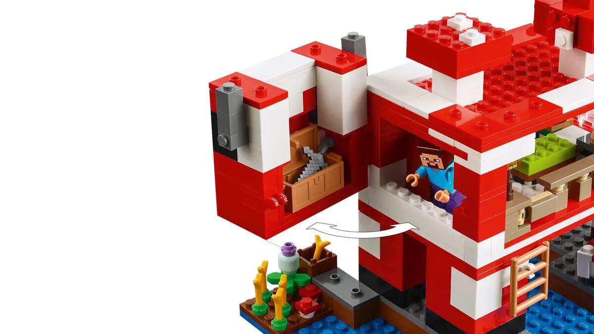 LEGO Minecraft The Mooshroom House Playset