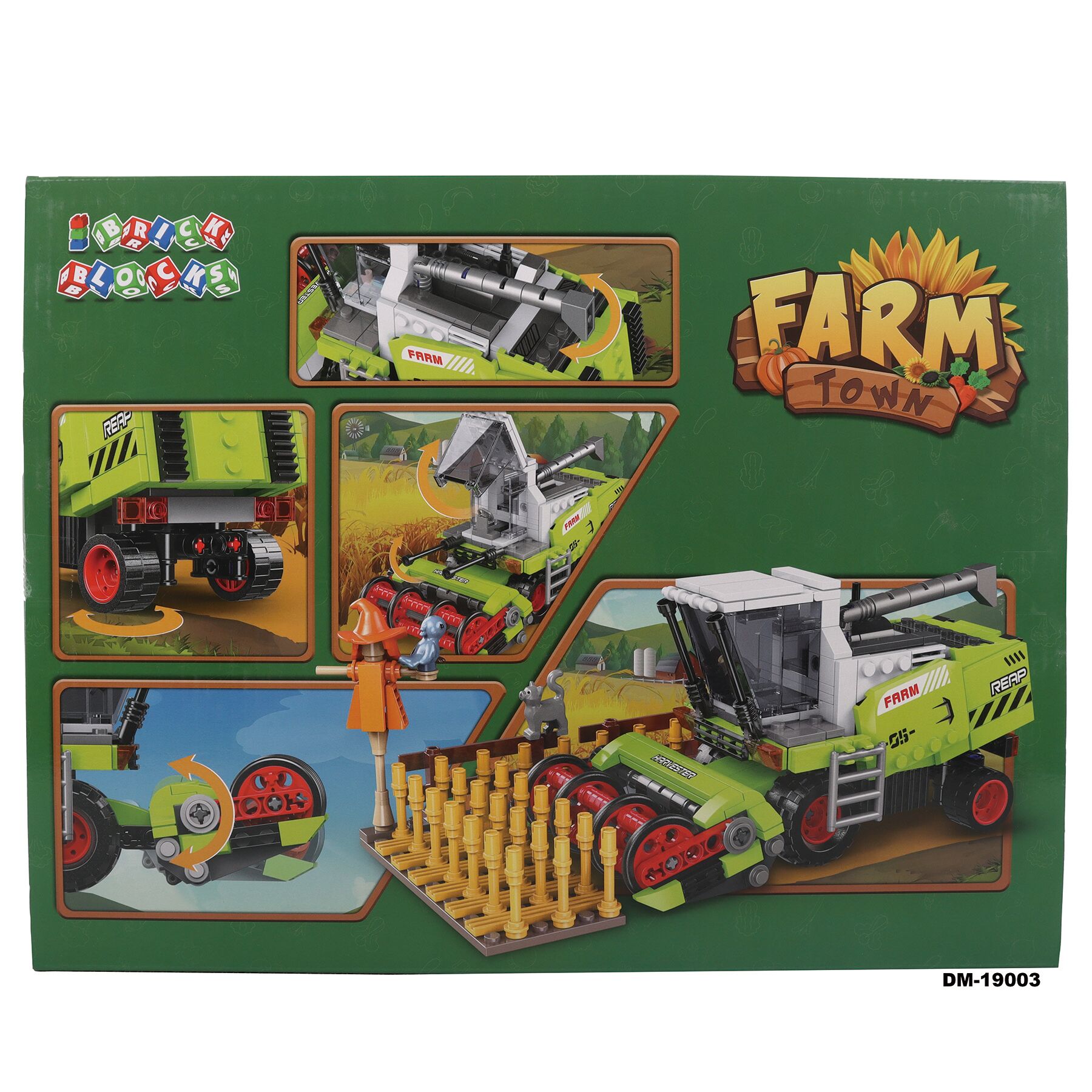 Diecast Masters Combine Harvester Brick Blocks