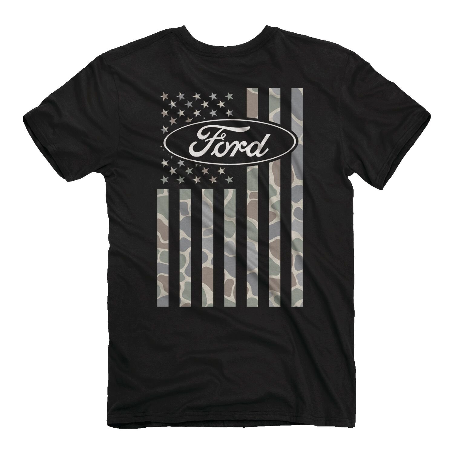Men's Ford USA Camo Flag Short Sleeve Graphic T-Shirt