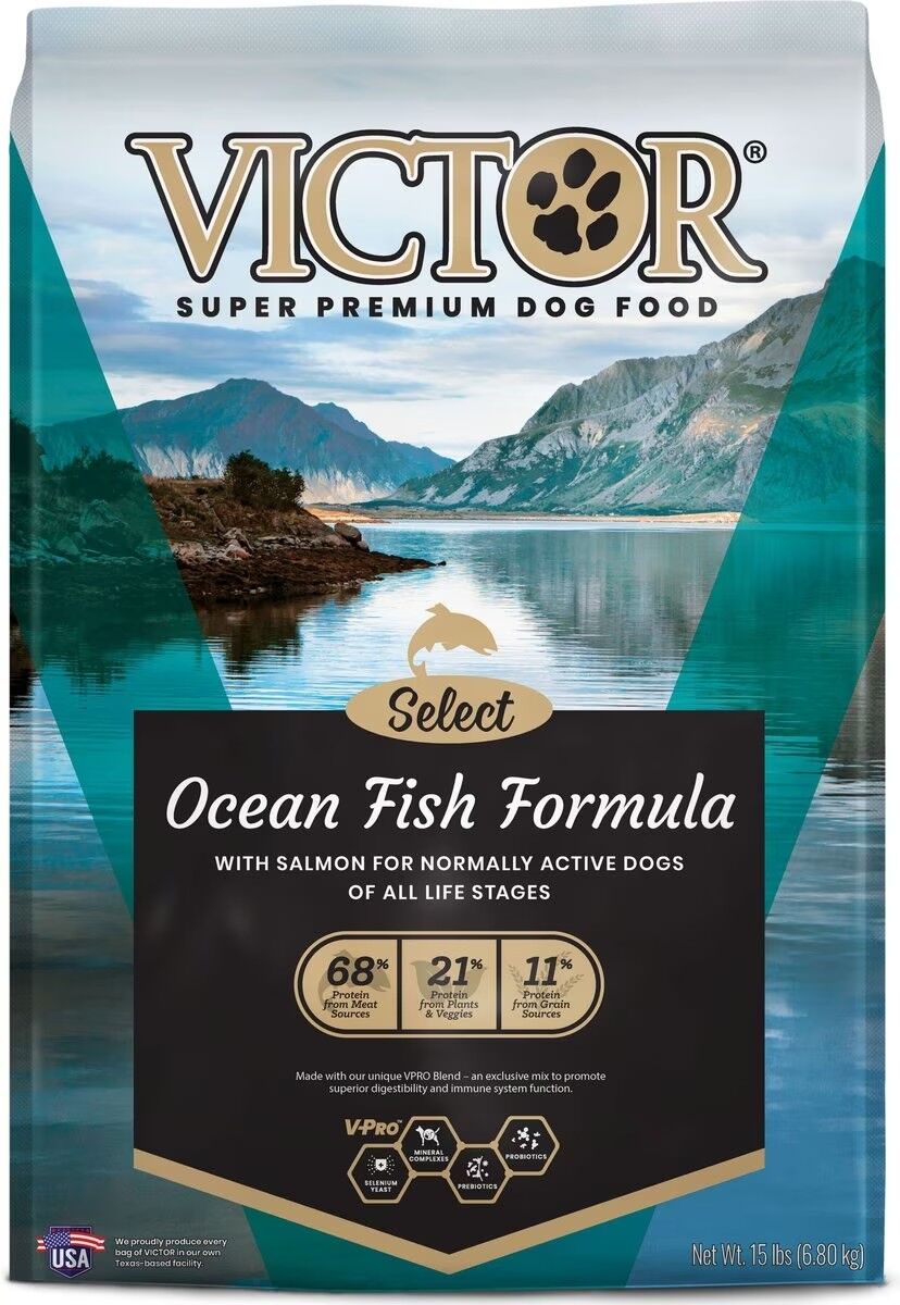 Victor Super Premium Pet Food Ocean Fish Formula Dry Dog Food