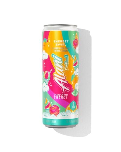 Nu Sherbet Swirl Energy Drink Can