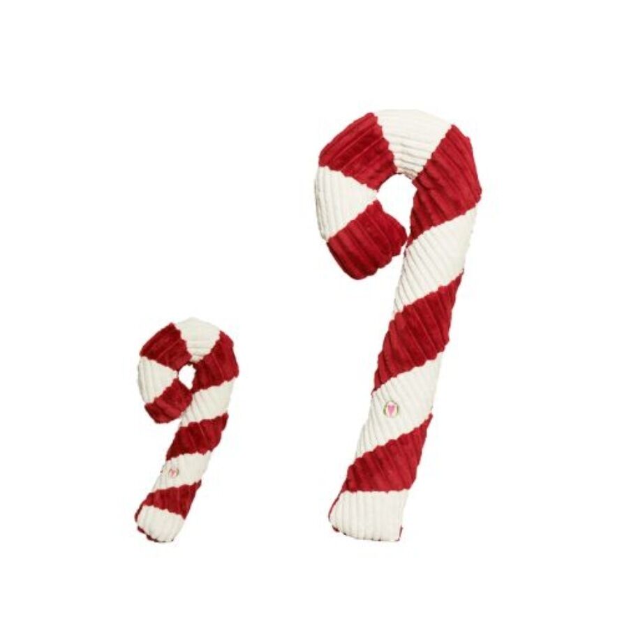 Candy Cane Plush Dog Toy