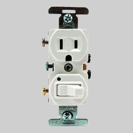 15 A, 120 V Switch/Plug Combo