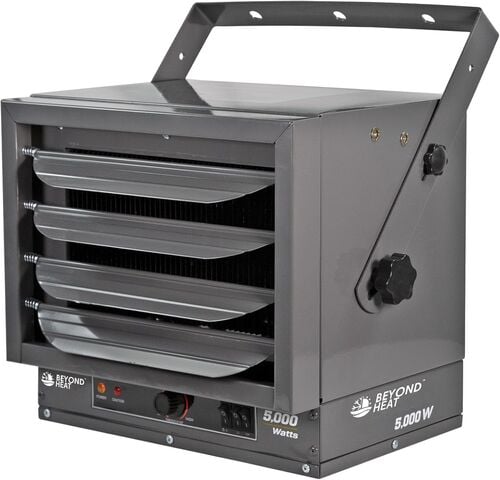 Ceiling-Mounted 5,000 Watt Forced Air Industrial Heater in Silver