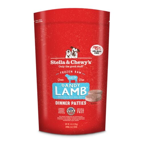 Frozen Raw Dinner Patties for Dogs - Dandy Lamb - 6 Lb