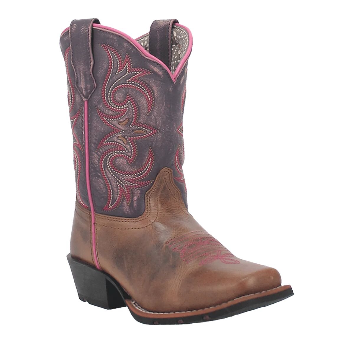 Kids' Majesty Square Toe Leather Western Boots