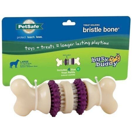 Busy Buddy Bristle Bone Dog Toy - Large
