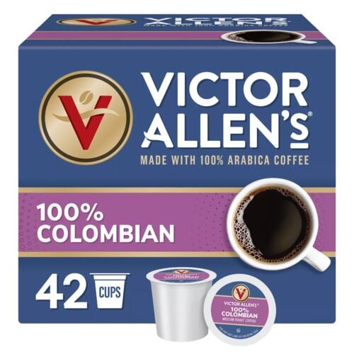 Victor Allen 100% Colombian Coffee Single Serve K-Cups - 42 Count
