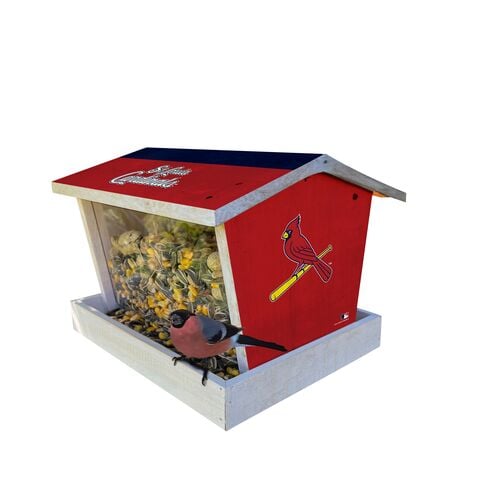 St. Louis Cardinals Wooden Bird Feeder
