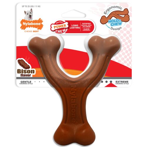Wishbone Nylon Dog Chew in Bison Flavor - Regular
