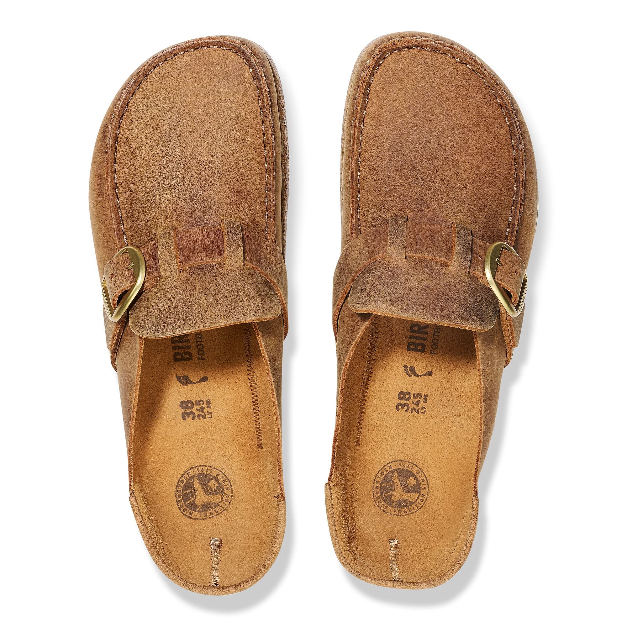 Women's Buckley Natural Oiled Leather Clogs