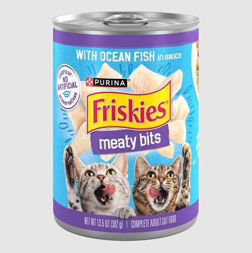 Meaty Bits with Ocean Fish in Sauce Canned Cat Food - 13.5 oz