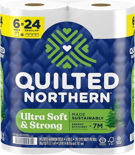 Ultra Mega Roll Bath Tissue - 6 Rolls