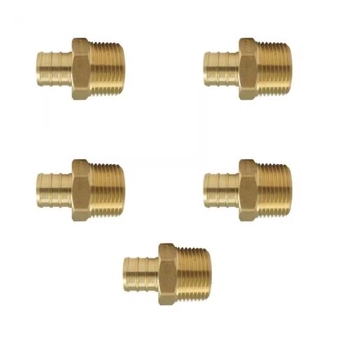 3/4" PEX-B Barb x 3/4" Male Adapter - 5-Pack