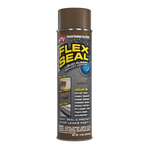 Liquid Rubber Sealant Coating in Brown - 14 oz Spray
