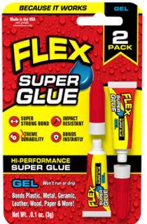 Hi-Performance Super Glue Gel - 2-Pack 3 Grams Each