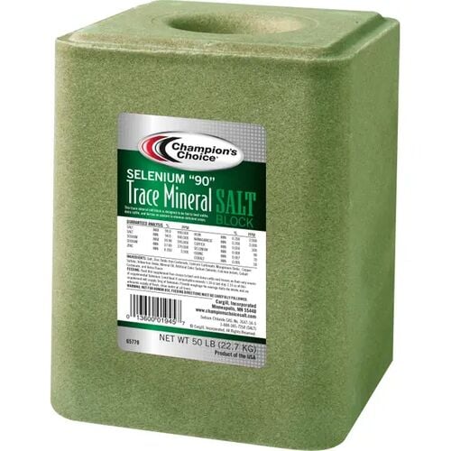 Selenium 90 Trace Mineral Salt Block - 50 Lb